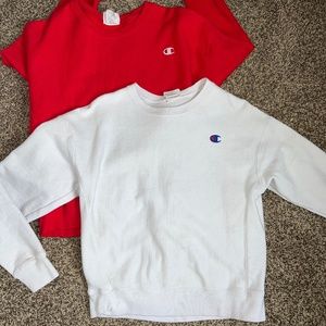 2 Champion sweaters